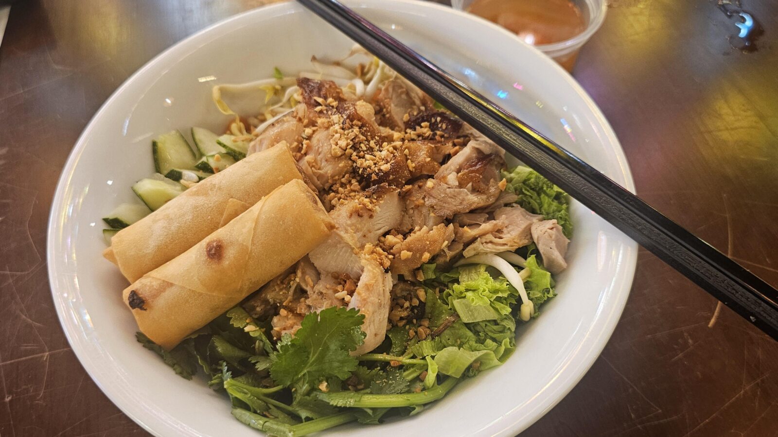 Bún Gà Nưoʻng Cha Giò for Iftar today