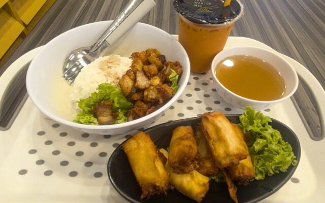 Fried pork rice
